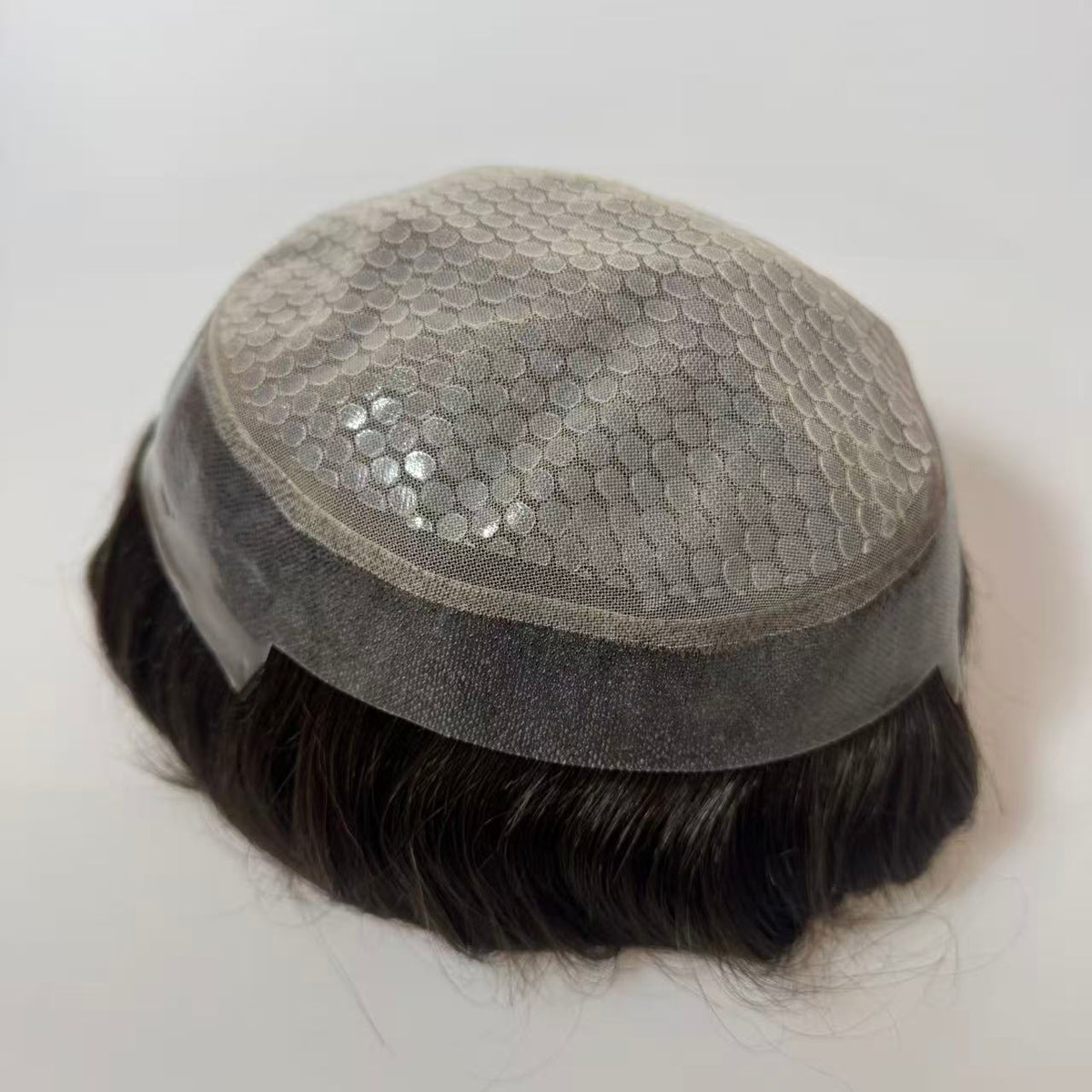 Superb Australia Toupee Lace with Poly Perimeter and comfortable Silicon inside base Hair Replacement System