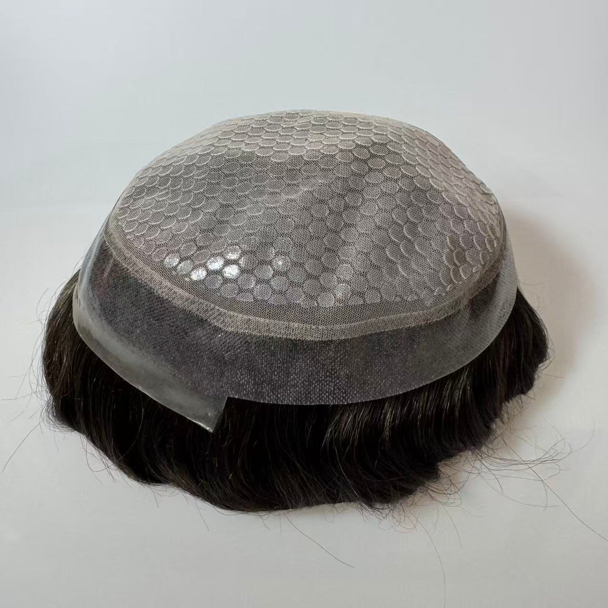Superb Australia Toupee Lace with Poly Perimeter and comfortable Silicon inside base Hair Replacement System